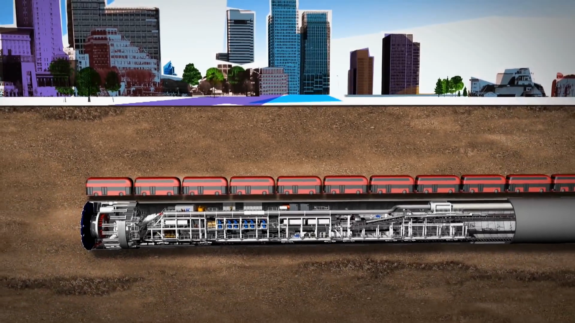 城市轨道工程隧道施工动画